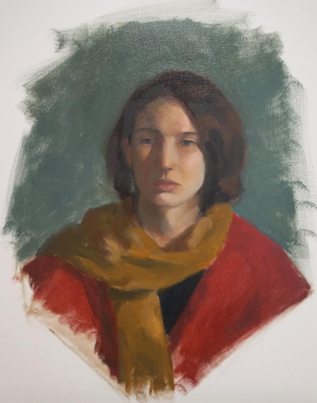 Anja, oil on canvas, 2022