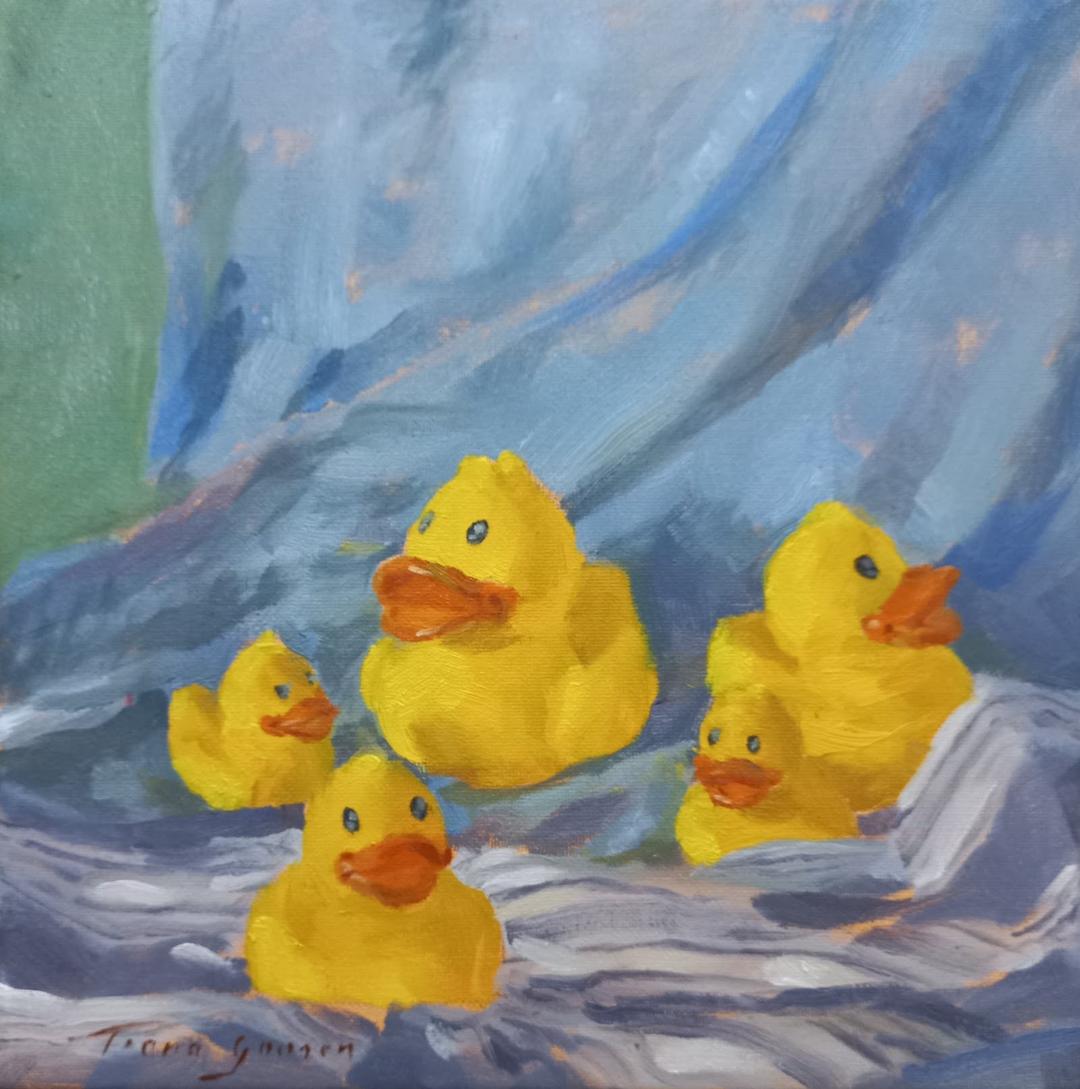 Birds of a feather, oil on canvas, 2022