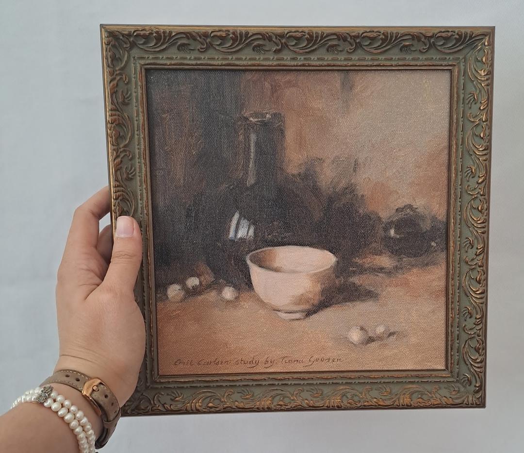 Emil Carlsen mastercopy, oil on canvas, 2022