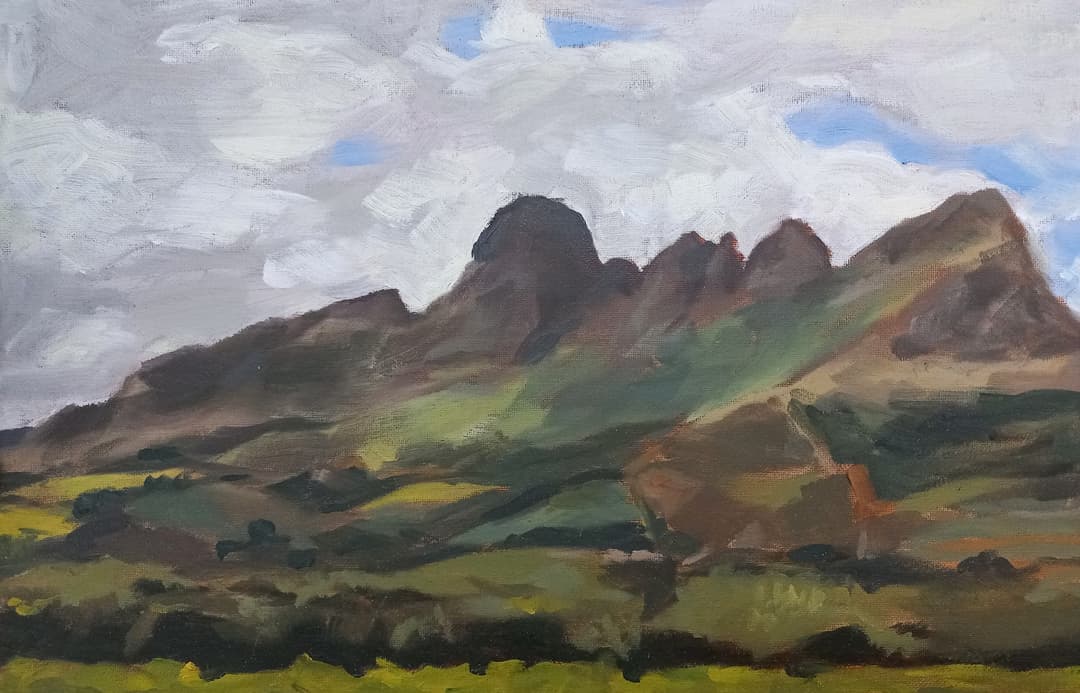 Helderberg, Ken Forrester, oil on canvas, 2022