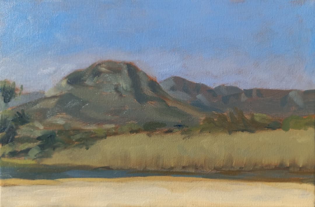 Helderberg, Strand, oil on canvas, 2022