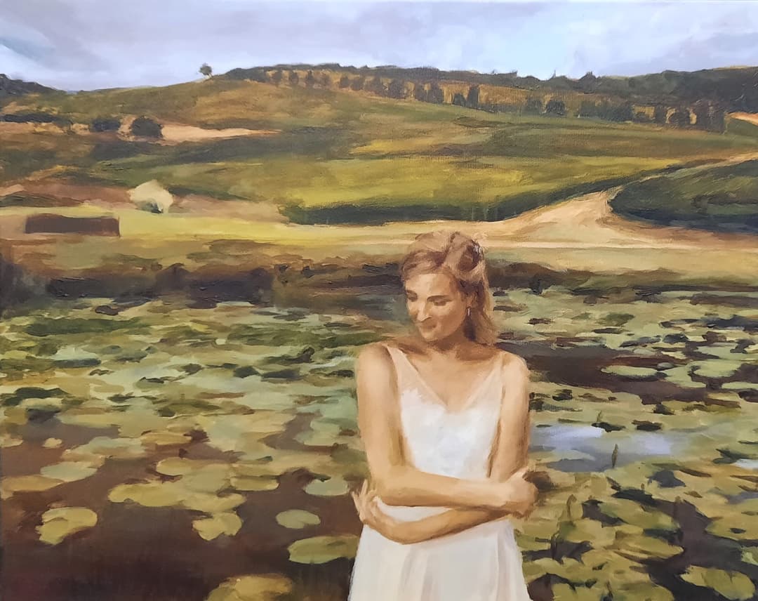 Nature's touch, oil on canvas, 2022