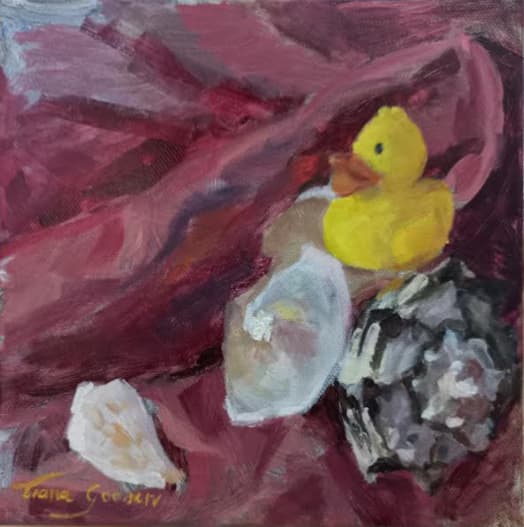 Shells, oil on canvas, 2022