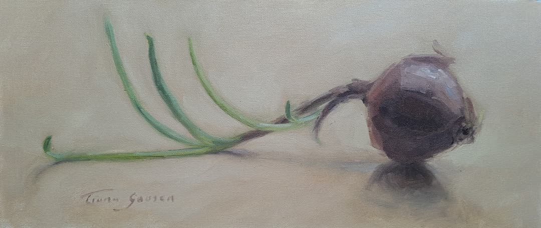 Sprouted beauty, oil on canvas, 2024