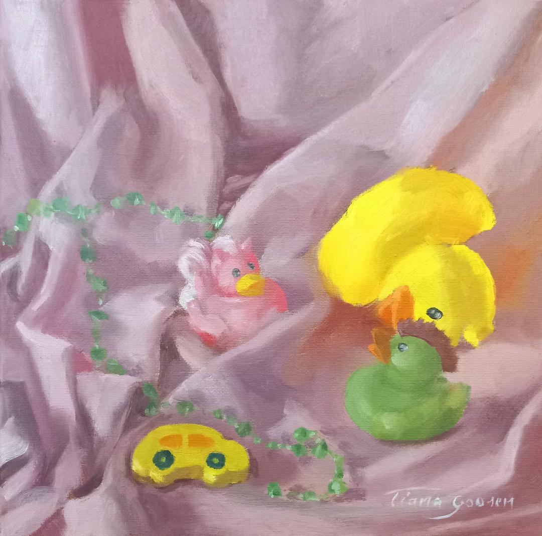 Toys, oil on canvas, 2022