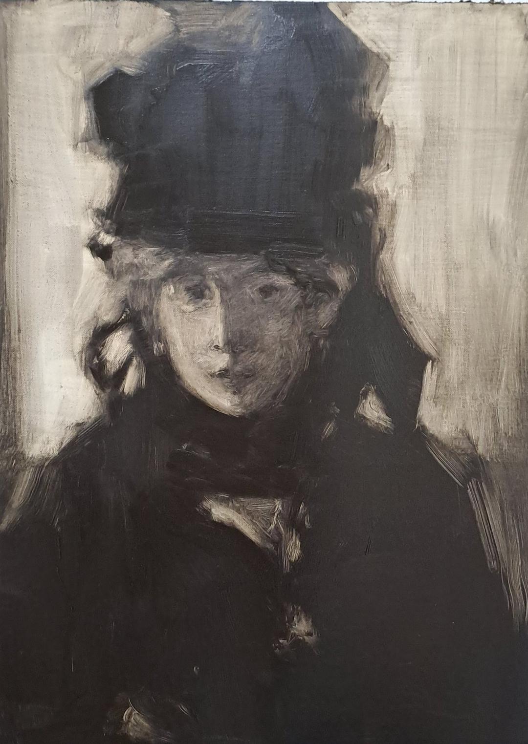 Master copy after Édouard Manet's portrait of Berthe Morisot